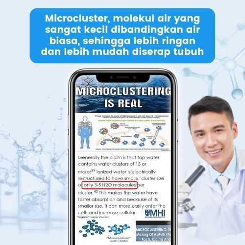 Botol hydrogen alkali trifinity hasilkan airmicrocluster spt air zamzam lourdes milagros u buang kotoran tubuh dan endapan plak u pencegahan n penyembuhan 170 penyakit kritis