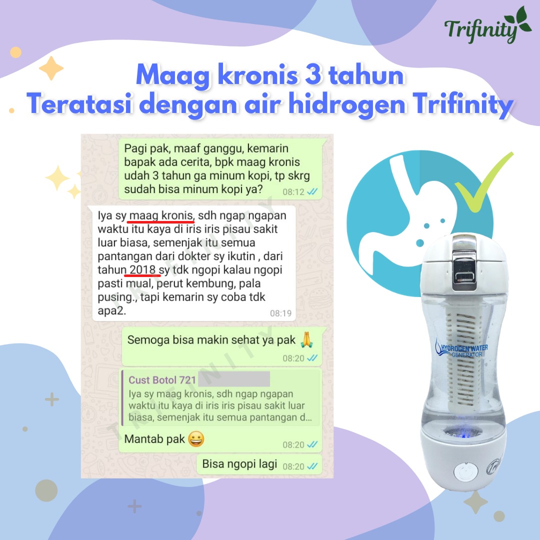 Testimoni Maag, Jantung, Asma Botol Trifinity