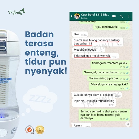 Testimoni Diabetes Botol Trifinity