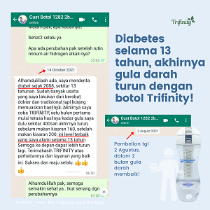 Testimoni Diabetes Botol Trifinity