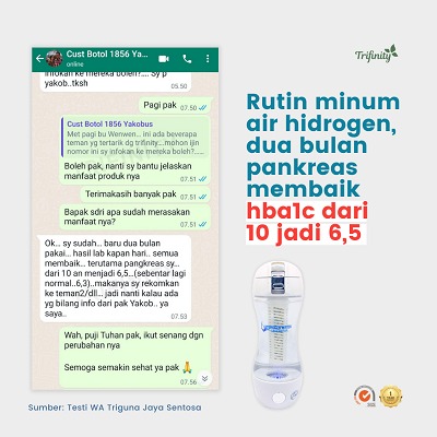 Testimoni Diabetes Botol Trifinity