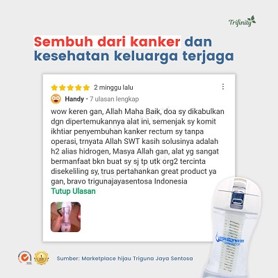 Testimoni Kemoterapi Kanker Tumor Botol Trifinity