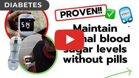 Normal blood sugar level with Trifinity Alkali Hydrogen Bottle