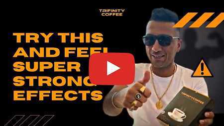 Wow! Mystery man after trying Trifinity coffee became strong and really surprising
