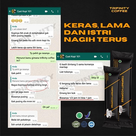 testi kopi trifinity 1