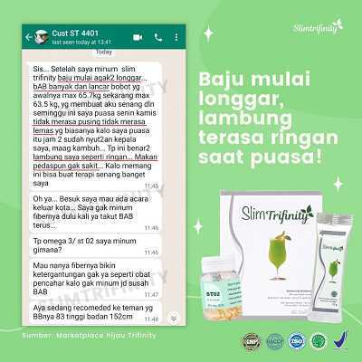 testimoni slim trifinity