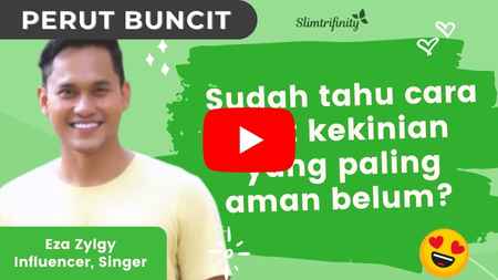 oleh influencer penyanyi eza andalan atasi perut buncit dengan slimtrifinity