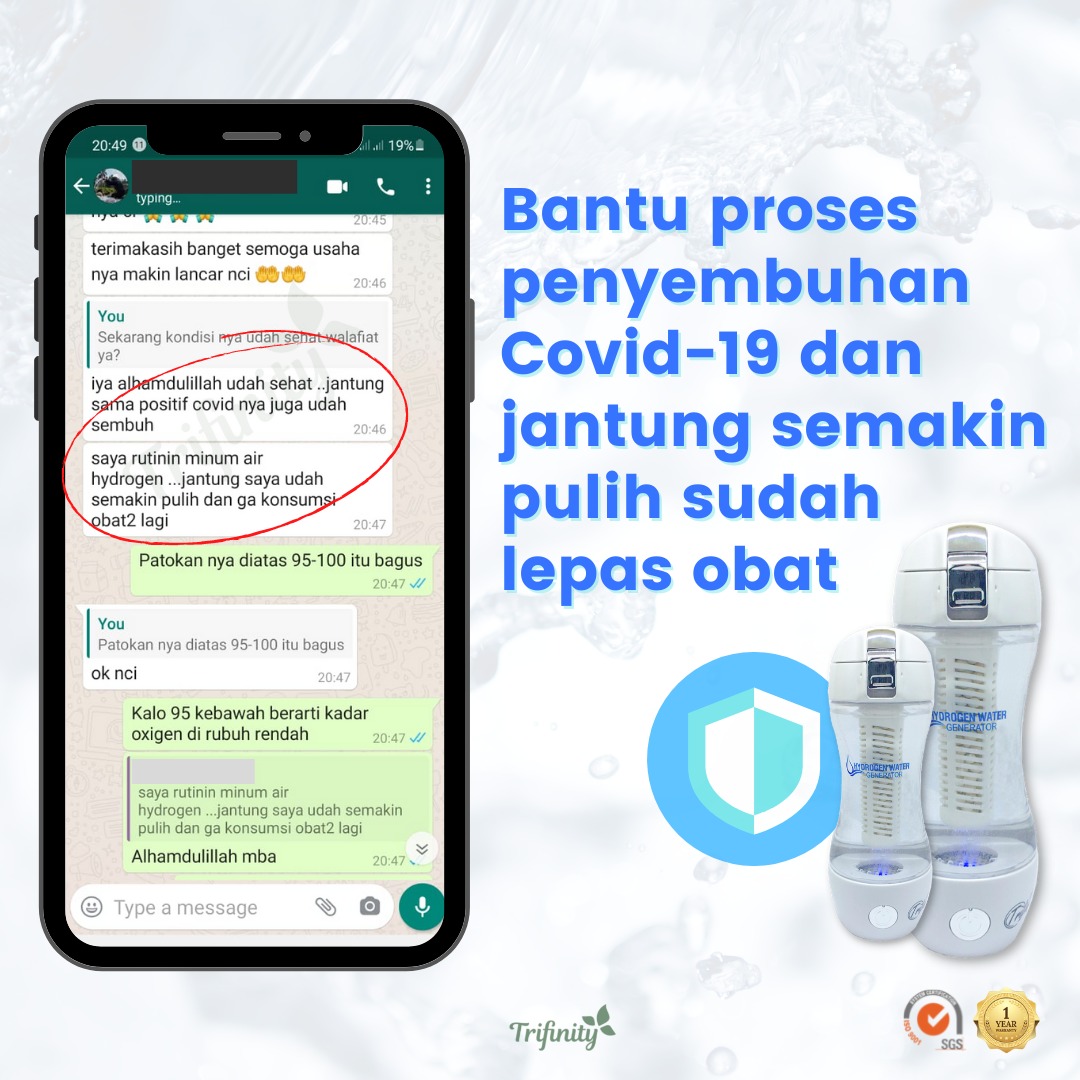 Testimoni imun tubuh botol trifinity