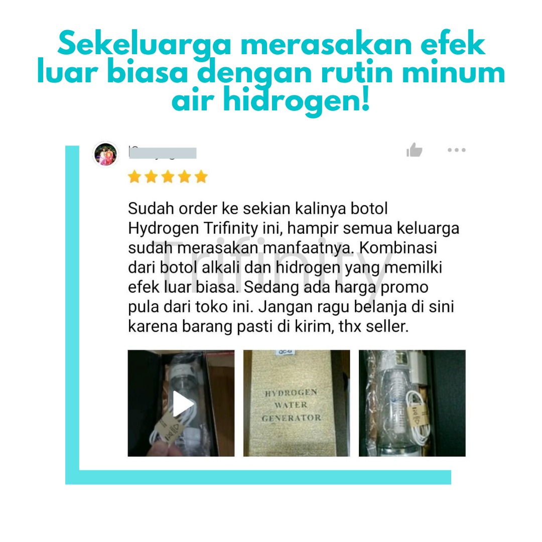 Kumupulan testimoni anti aging awet muda air hidrogen